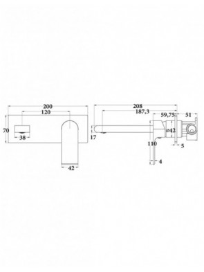 WALL BASIN/BATH MIXER WITH... 2